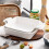 Ceramic Baking Dish Porcelain Square 9x9 Inch White 5