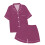 Damen-Seidenpyjama-Set, Kurzarm, Satin, 2-teilig 6