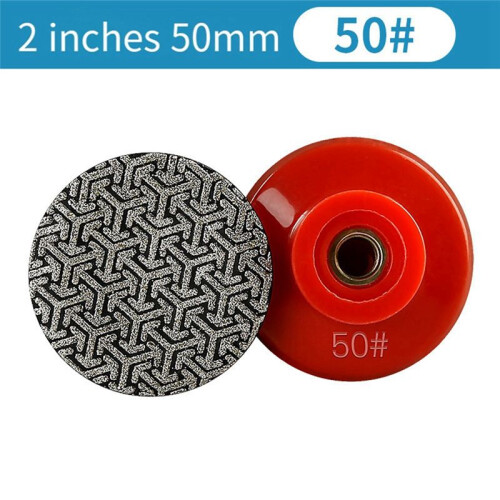 M14 Thread 2 Polegadas 50mm Almofadas de Polimento Manual de Diamante Almofadas de Lixa Galvanizadas Disco de Moagem, 50 1