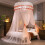 Dome Mosquito Net with Lace Design for Queen Beds, Foldable 6