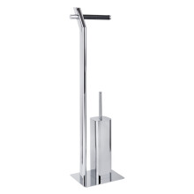 Toiletpapir- og toiletbørsteholder Q-BATH PREMIUM DECOR 1562 læder