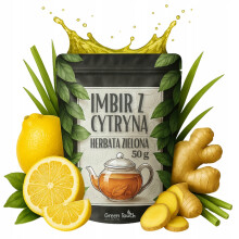 Grøn te Ingefær med citron 50 g med ingefær og citronskal