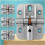 Adjustable 180 Degree Hinge, Locking Hinge Folding Hinge, Adjustable Door Hinge, Leaf Table Hinge, 4PCS 9