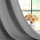 Silver Grey Blackout Curtain Panels Thermal Insulated 5