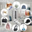 4PCS Folding Coat Hook, Folding Wall Hook for Hanging Coats, Towel, Hangers, Hat, Backpacks 5