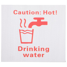 1Zelfklevend Rood Warmwater Veiligheidsteken Voor Drinkwater Buiten