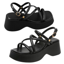 1Paar Dames Wedge Sandalen, Ademend En Duurzaam Dagelijks Gebruik