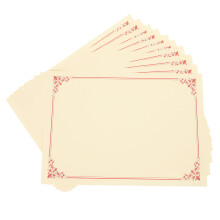 10St Rood Schrijfbaar Certificaatpapier Voor Certificaten En Awards