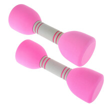 1Paar Plastic Kids Dumbbells Barbell Fitness Speelgoed Roze
