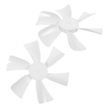 2St Camping Fan Ventilator Accessoire Wit Kunststof