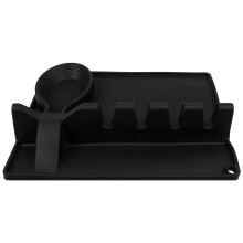 1Multifunctionele Zwarte Silicone Lepelhouder Voor Aanrecht