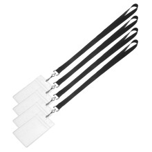 4St Waterdichte PVC Kaartbeschermers Met Lanyard