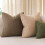 Bouclé Pudebetræk Neutral Chokolade 2-pak 16x16 7