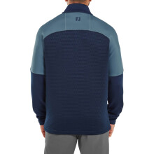 (XXL, Navy/Slate) FootJoy Mens 2026 Thermoseries Jacquard Moisture Wicking Golf Sweater