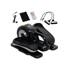 Under-desk elliptical trainer, seated pedal exerciser, supports forward and reverse motion, 12 training programs, LCD display.