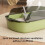 Cat Litter Box Semi-Enclosed High-Sided Splash-Proof 5