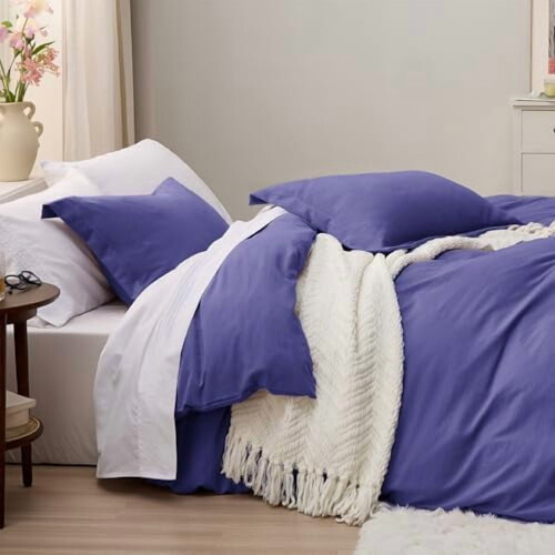 Skipper Blue Queen Duvet Cover Set 3-Piece Prewashed 2