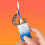 (D) Windproof Cigars Lighter Dual Flame Multifunctional Refillable Butane Lighter Present For Men 3