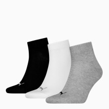 Puma QUARTER PLAIN 3-PACK -farkut, unisex, koko 39-42