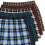 (4XL, Multicoloured 1) Mens Woven Boxer Shorts 6 Pack  8