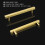 Gold Cabinet Handles Brushed Brass 5 inch 18 Pack 2