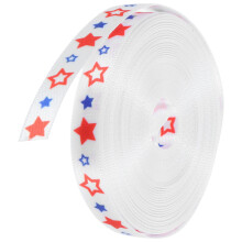 1Rol Gekleurd Patriotisch Lint Voor DIY Cadeau En Bloemdecor
