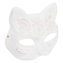 Witte DIY Kattenmasker Voor Cosplay En Creatieve Hobby's