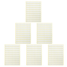 6Dubbelzijdige Nagelstickers Sterk Wit Voor Nagelondersteuning
