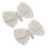 2St Witte Schoenclips Met Strik Afneembaar 1