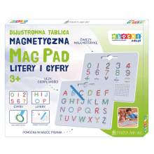 MagPad dobbeltsidet magnetisk tavle - bogstaver og tal