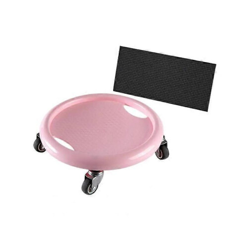 (Pink) Ab Roller Wheel, Women's Multifunctional Abdominal Wheel Board with Mat 1