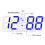 (pink) Digital 3D LED Big Wall Desk Alarm Clock Snooze 12/24 Hours Auto Brightness USB 3