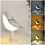 (Maple color) 2 in 1 Aroma Lumibird Lamp Diffuser,3 Color Temperature Small Bird Table Lamp 2