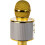 Bluetooth Karaoke Microphone with built-in speaker. Gold 3