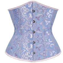 (green, S) EVAGO Women's Lace Up Boned Jacquard Brocade Waist Training Underbust Corset