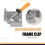 Aluminum Single Handle 90 Degree Right Angle Clamp Angle Clamp Woodworking Frame Clip Right Angle Folder Tool 1PC 6