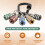 Bit Holder Keychain, 5Pcs 1/4 Hex Shank Impact Drill Bit Keychain Quick Change Connect Holder Drill Screw Adapter 7
