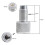 One Way Adapter M16x1.5 Threads CO2 Saver Adapter 88G 90G CO2 Saver Adapter Silver 6