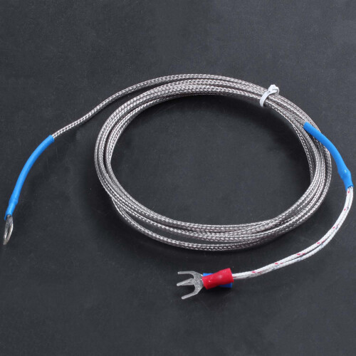 9mm x 5mm Probe Ring K Type Thermocouple Temperature Sensor 2M 6.6Ft 1