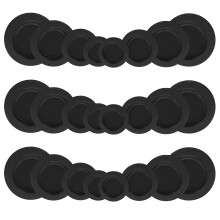 40St Spaarpot Onderstoppen Rubber Rond En Draagbaar Zwart