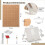 106 PCS Macrame Board Set, with T Pins Double Sided Grids Bracelet Making Board with Tools for Braiding Cording Creating 6