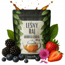 Sort te Skov Paradis 50 g Assam Brombær Bær Jordbær Citron Premium
