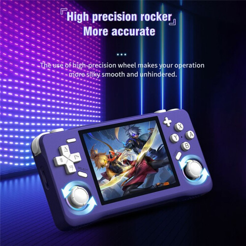 Console de Videogame Portátil Retrô XF35H, 128 GB, Jogos Pré-Carregados, Tela IPS de 3,5 Polegadas, WiFi, Linux, Pocket Player A 2