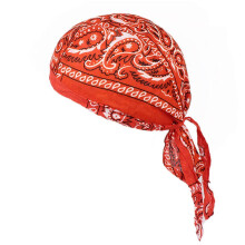 (10pcs, Orange) Cotton Pirate Hat Elastic Adjustable Cap Men Women Outdoor Sport Bandana Cycling Headscarf One Size