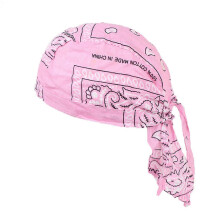 (1PCS, Pink) Cotton Pirate Hat Elastic Adjustable Cap Men Women Outdoor Sport Bandana Cycling Headscarf One Size