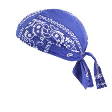 (1PCS, Royal Blue) Cotton Pirate Hat Elastic Adjustable Cap Men Women Outdoor Sport Bandana Cycling Headscarf One Size