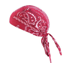 (10pcs, Jujube Red) Cotton Pirate Hat Elastic Adjustable Cap Men Women Outdoor Sport Bandana Cycling Headscarf One Size