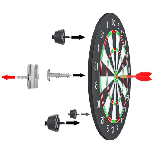 Wall Mounted Dartboard Holder Dartboards Mounting Bracket DartBoard Suspensions Stand Set Accessorys Holder 1