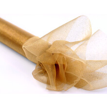 Organza Glitter, kulta, 0.36 x 9m 1 kpl