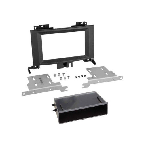 Fachada de autoradio 2 DIN con compartimento compatible con Mercedes Sprinter/VW Crafter I